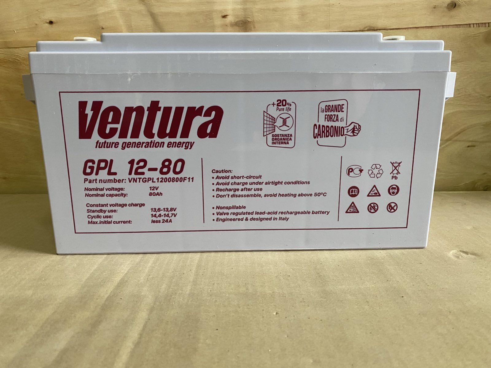 Батарея акумуляторна VENTURA GPL 12-80 L (1042424)
